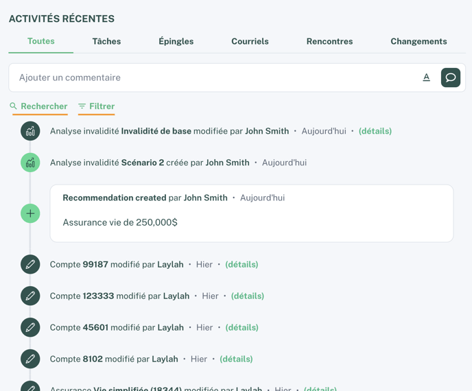 Historique fiche contact - FR