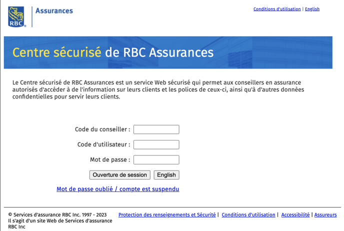 Connexion RBC FR